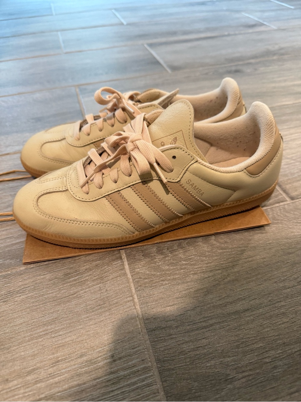 adidas Samba Sneakers in Beige/Tan